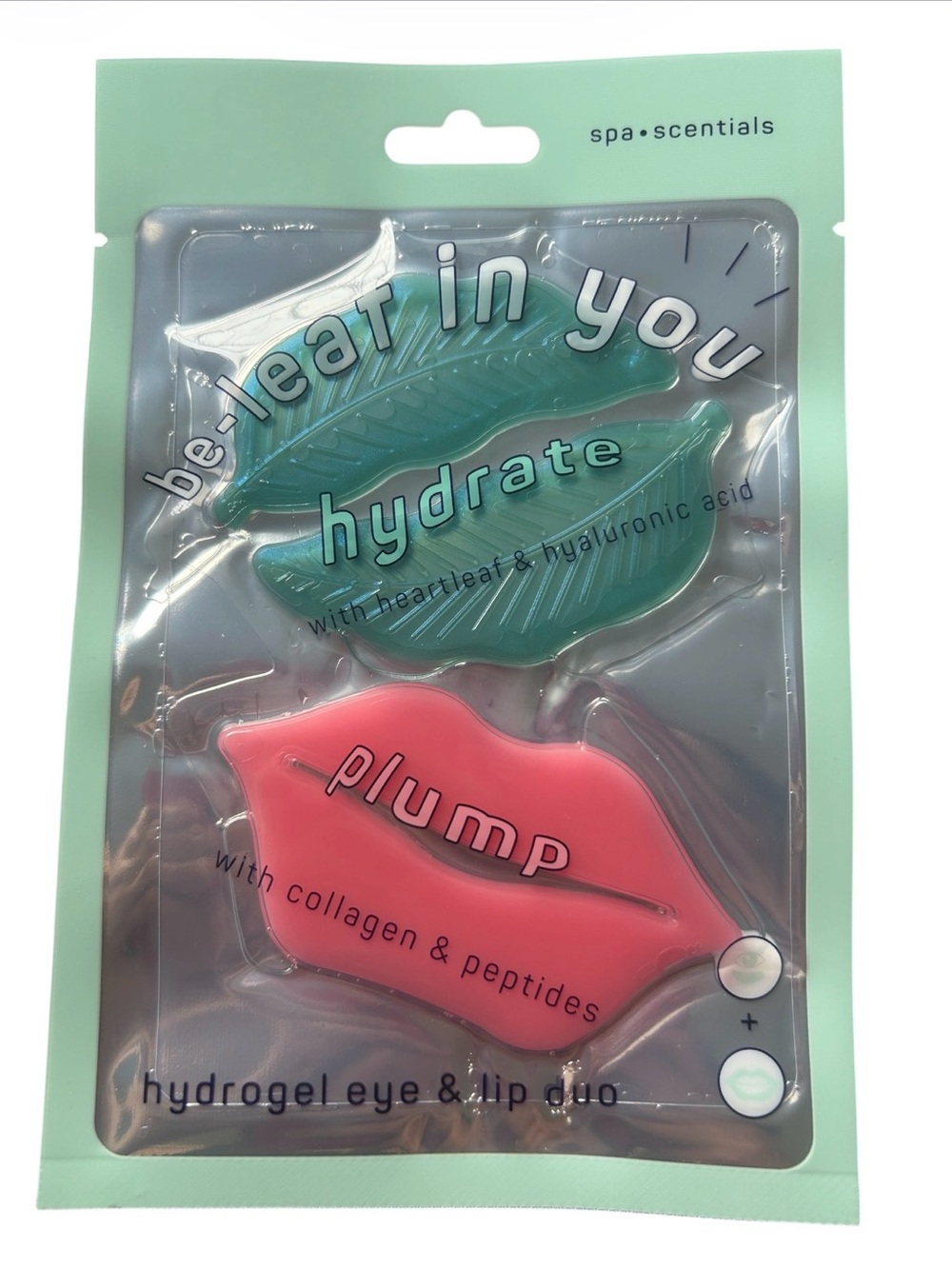 Spa Scentials Be-Leaf In Yourself Hydrogel Eye & Lip Duo